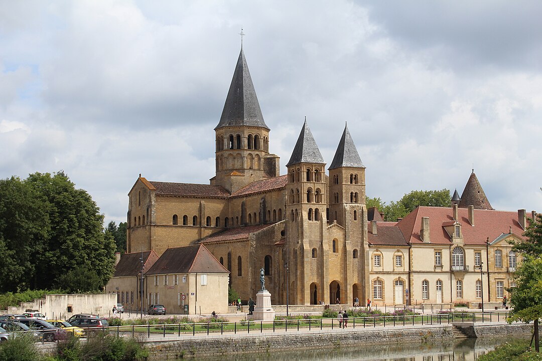 Image of the Basilica of the Sacred Heart of Jesus in Paray-le-Monial, France. Discover the Devotion and History of the Sacred Heart, and the Churches associated with it in the Catholic Mass Times app on your cell phone.