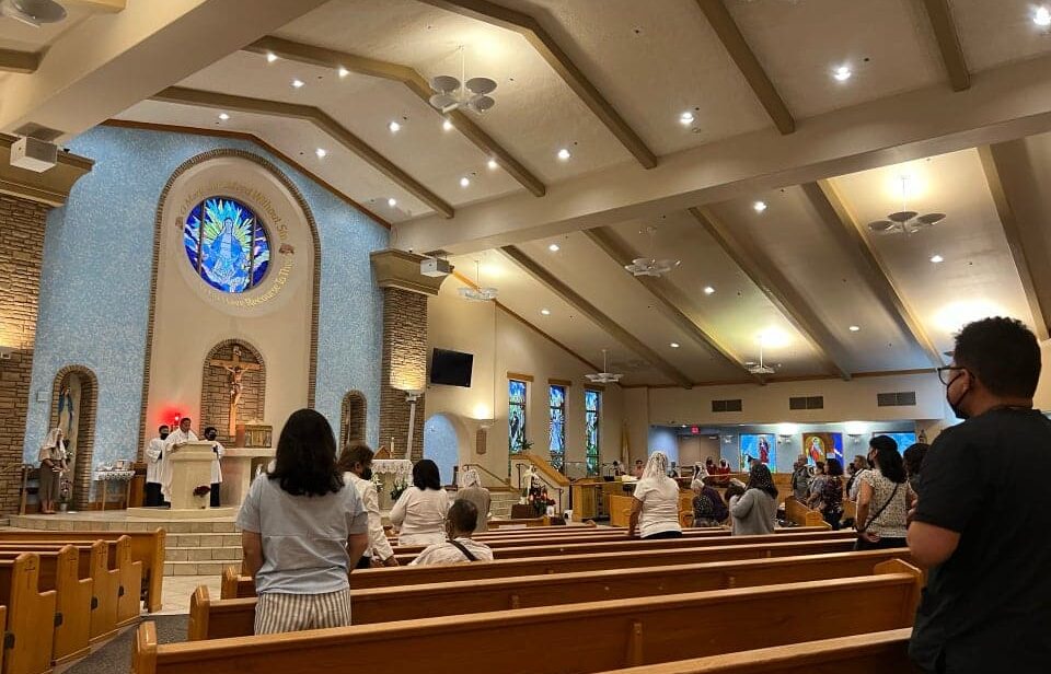 Image of: St. Bridget Roman Catholic Church. Discover 10 Catholic Church Options in Las Vegas. Download Mass Schedules on Your Cell Phone Today!