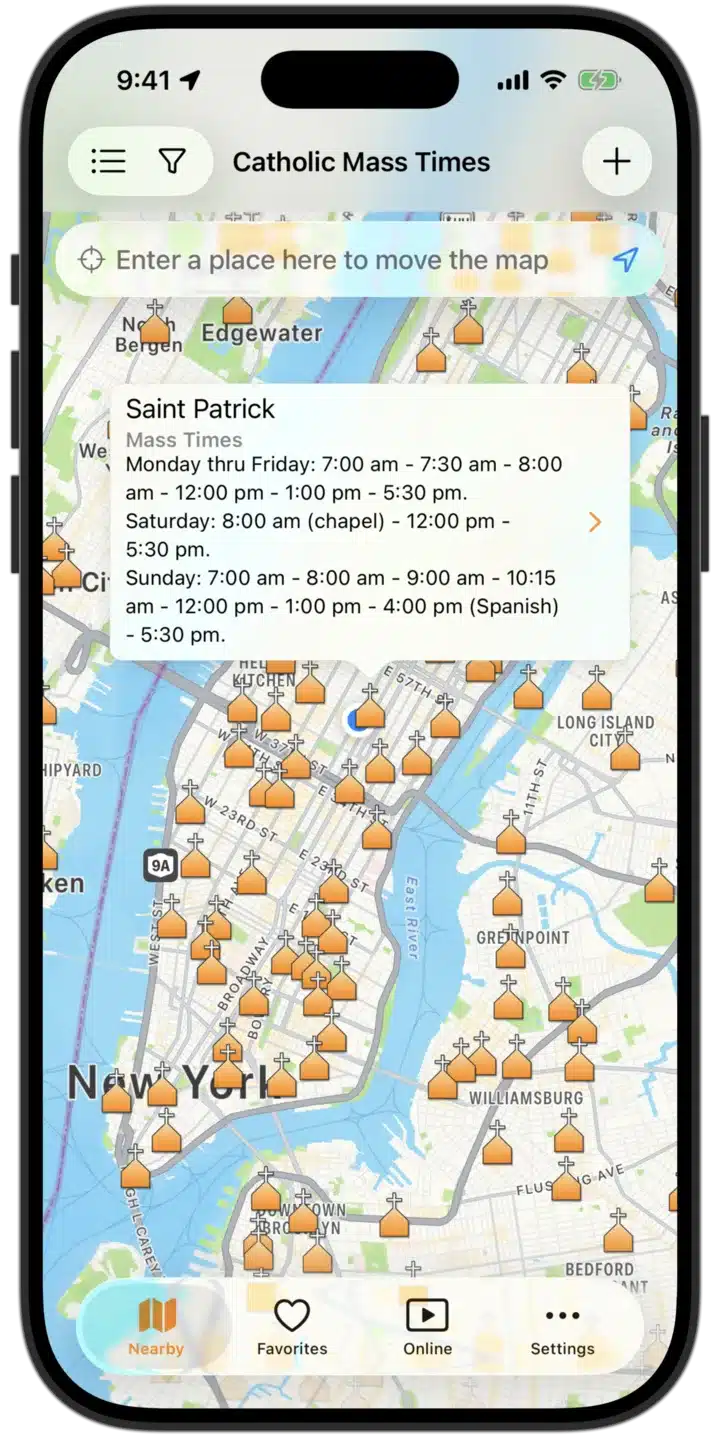 Catholic Mass Times - Catholic church near me