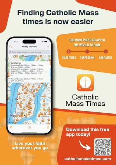 Catholic Mass Times App | Find Catholic Churches Near Me