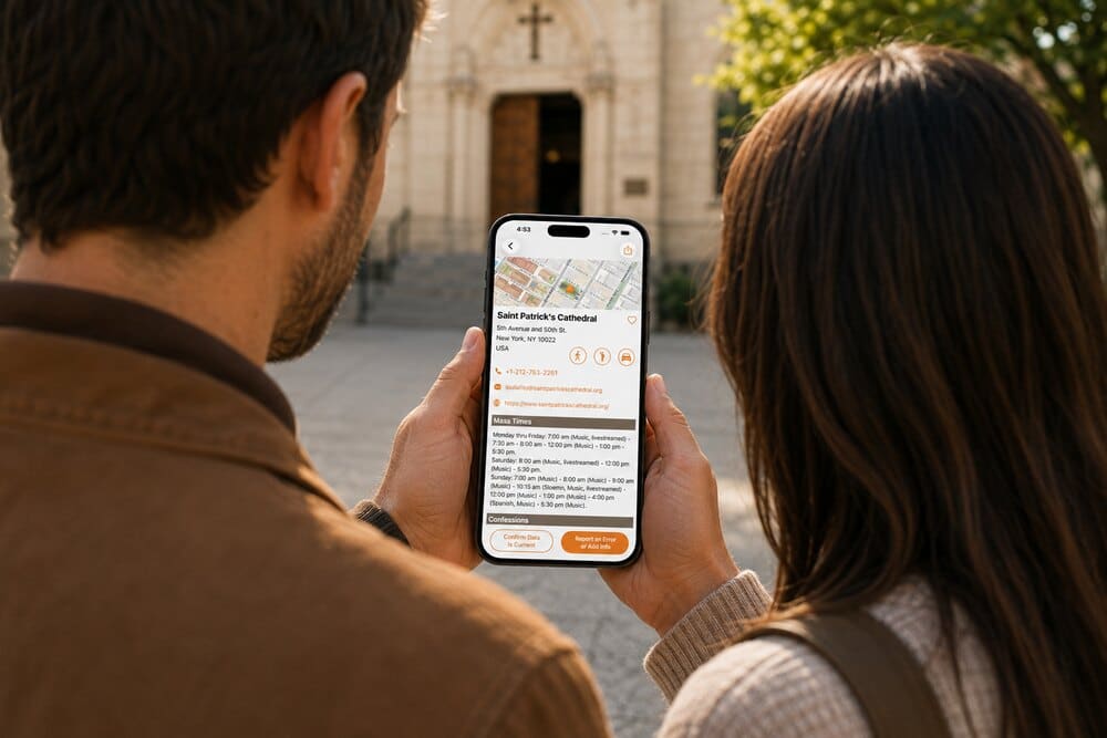How Do I Share a Church’s Mass Times With a Friend?