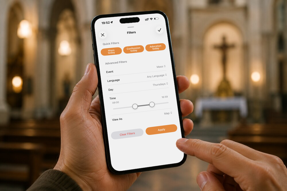 Filters - Catholic Churches near me - Catholic Mass Times