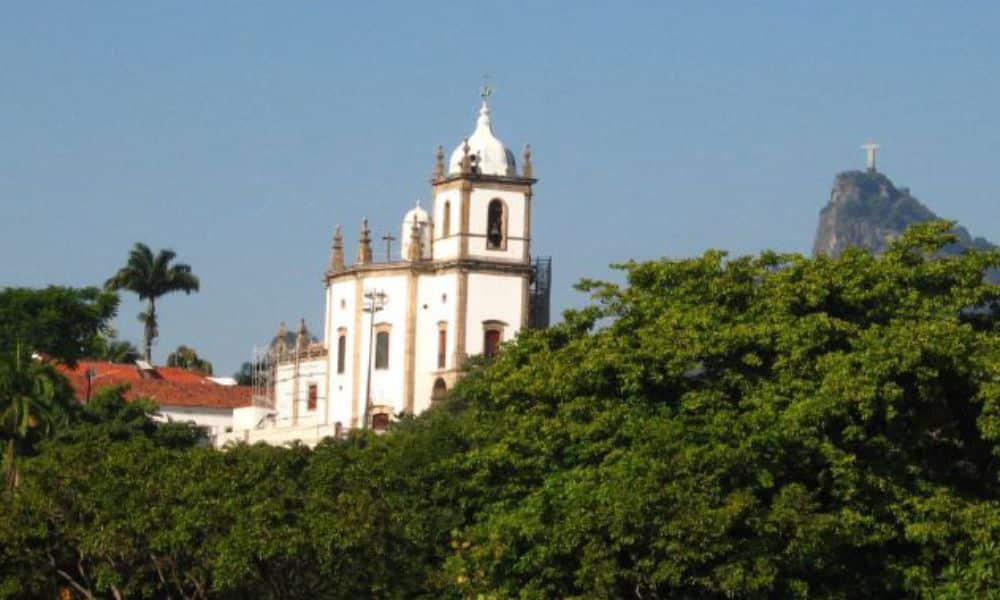 Church of Our Lady of Glory of the Outeiro on its hill in Rio de Janeiro